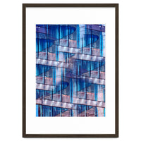 Blue Skyscraper Abstract