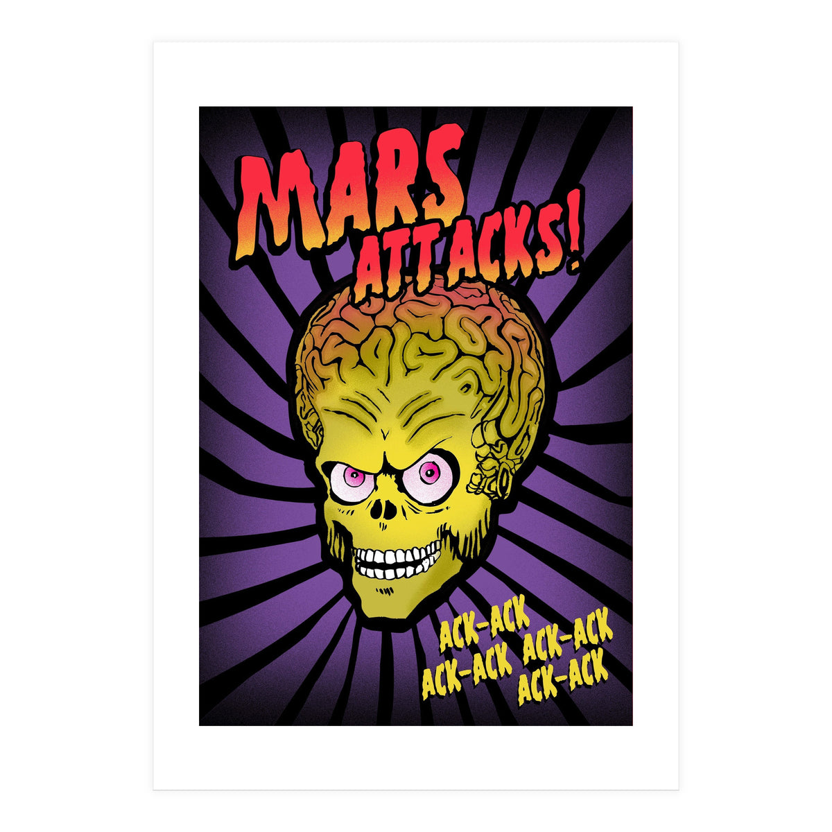 Mars Attacks movie poster (Print Only)