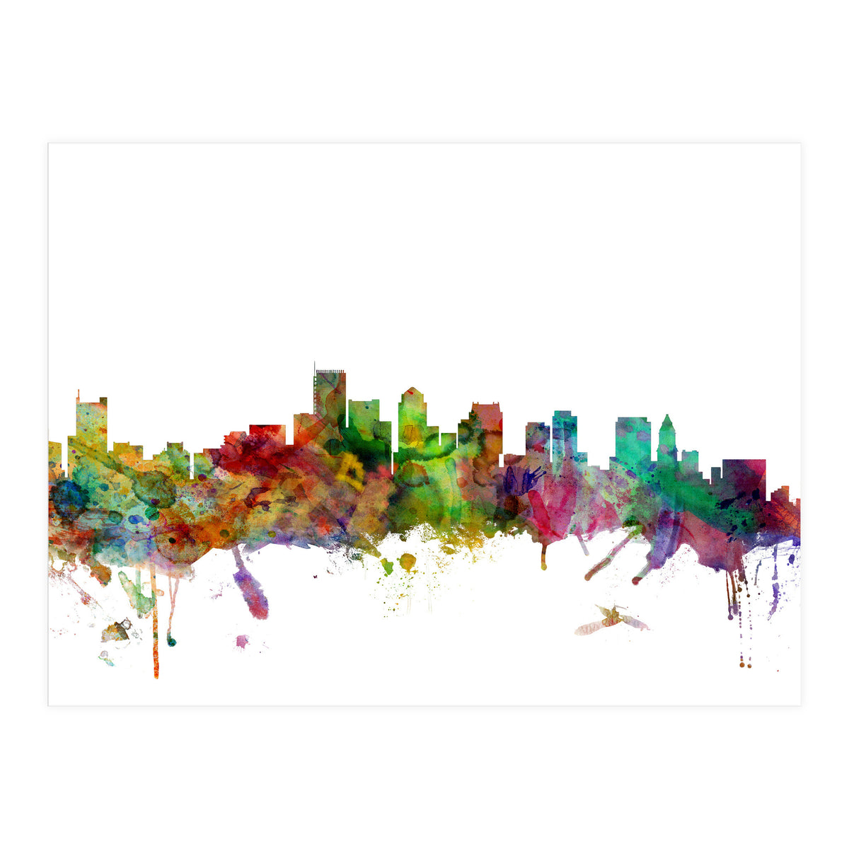 Boston Massachusetts Skyline (Print Only)