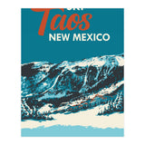Ski Taos New Mexico vintage poster (Print Only) thumbnail