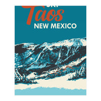 Ski Taos New Mexico vintage poster (Print Only)