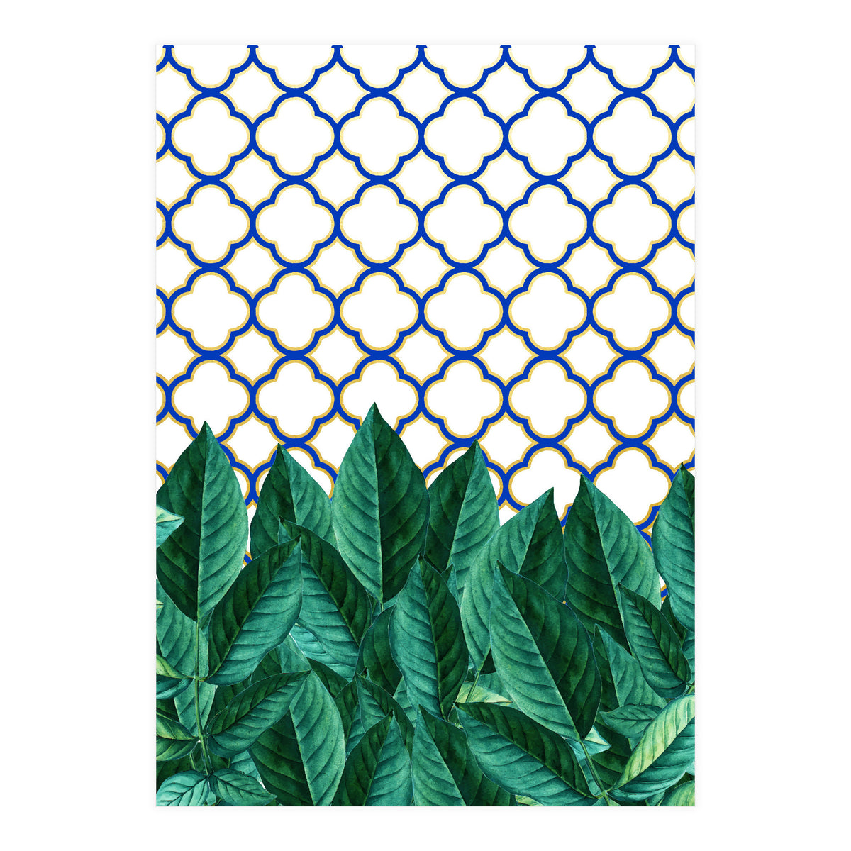 Leaves And Tiles (Print Only)