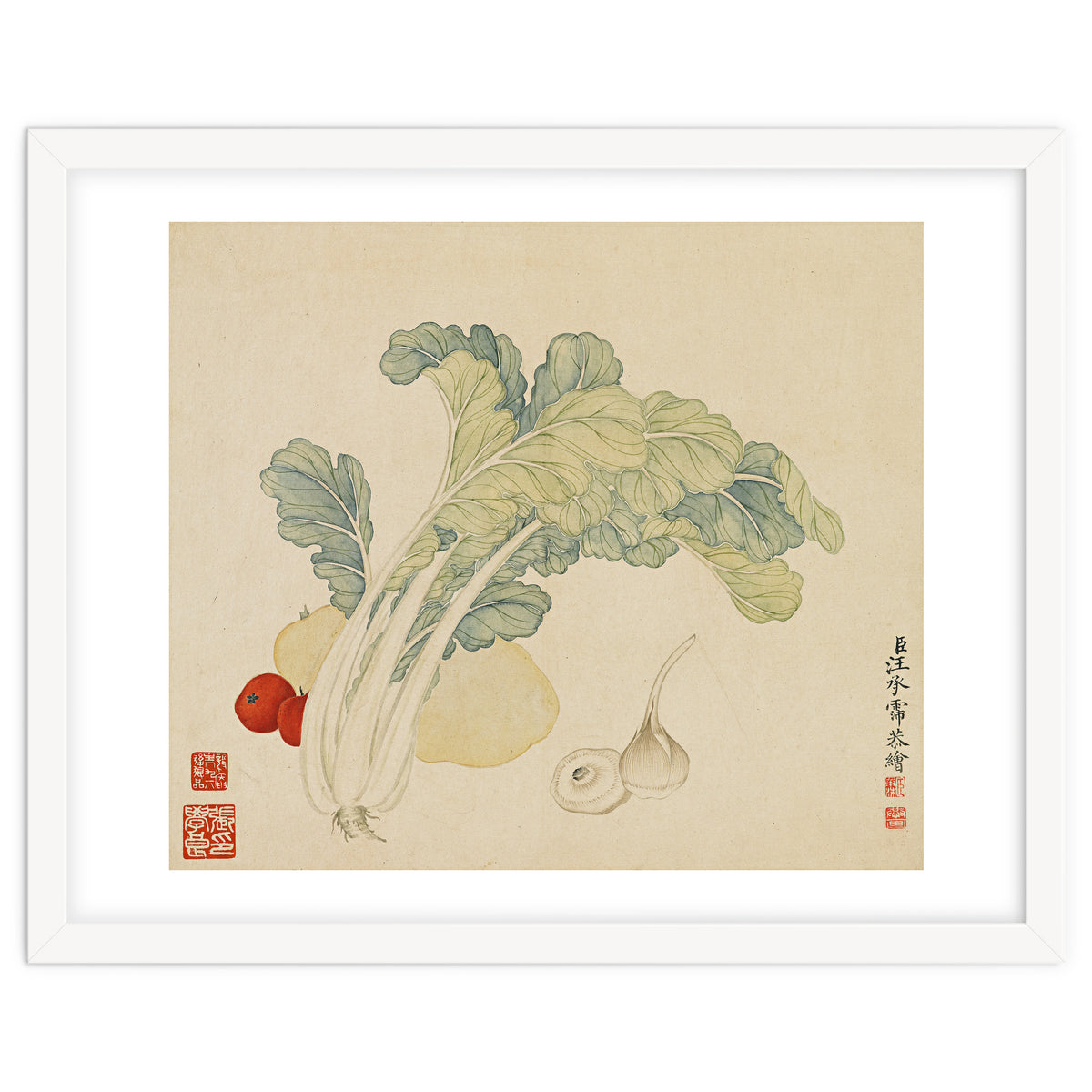 Wang Chengyu ~flowers, Vegetables, Chinese Cabbage, Potatoes, Garlic, Tomatoes, Vegetables