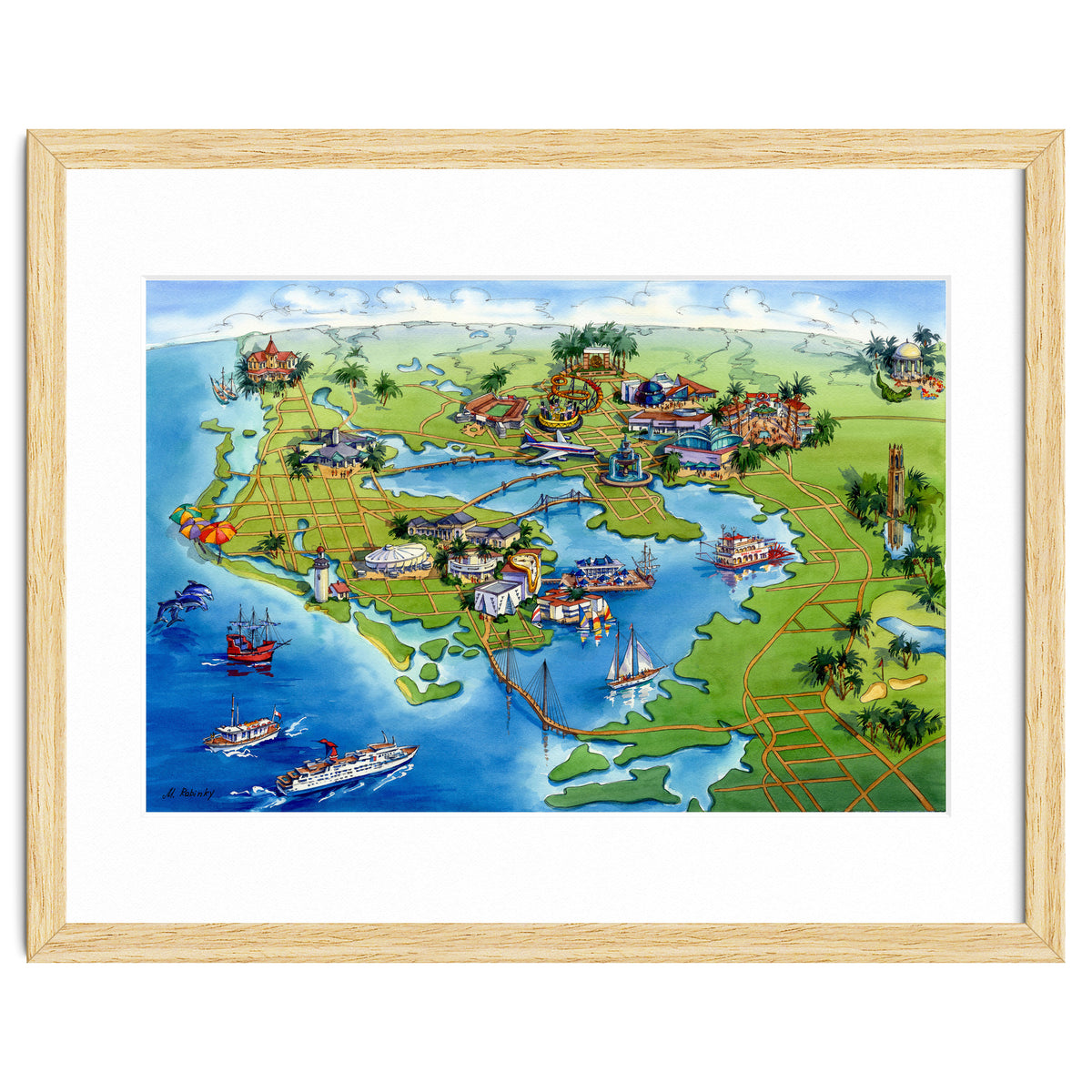 Tampa Bay Illustrated Map