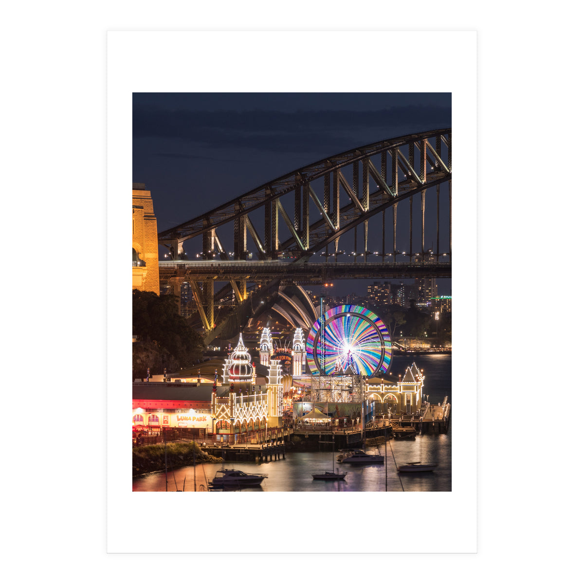 The BIG 3, Sydney Opera House, Harbour Bridge and Luna Park (Print Only)