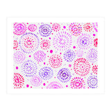 Abstract fireworks pattern in magenta and purple (Print Only) thumbnail