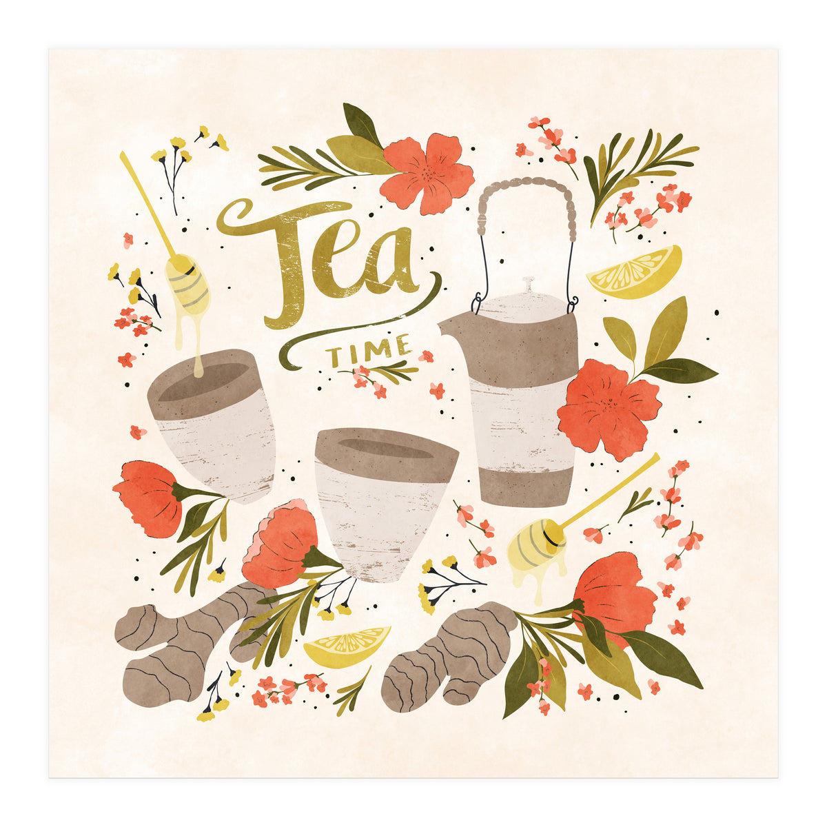 Ginger Lavender Tea (Print Only)
