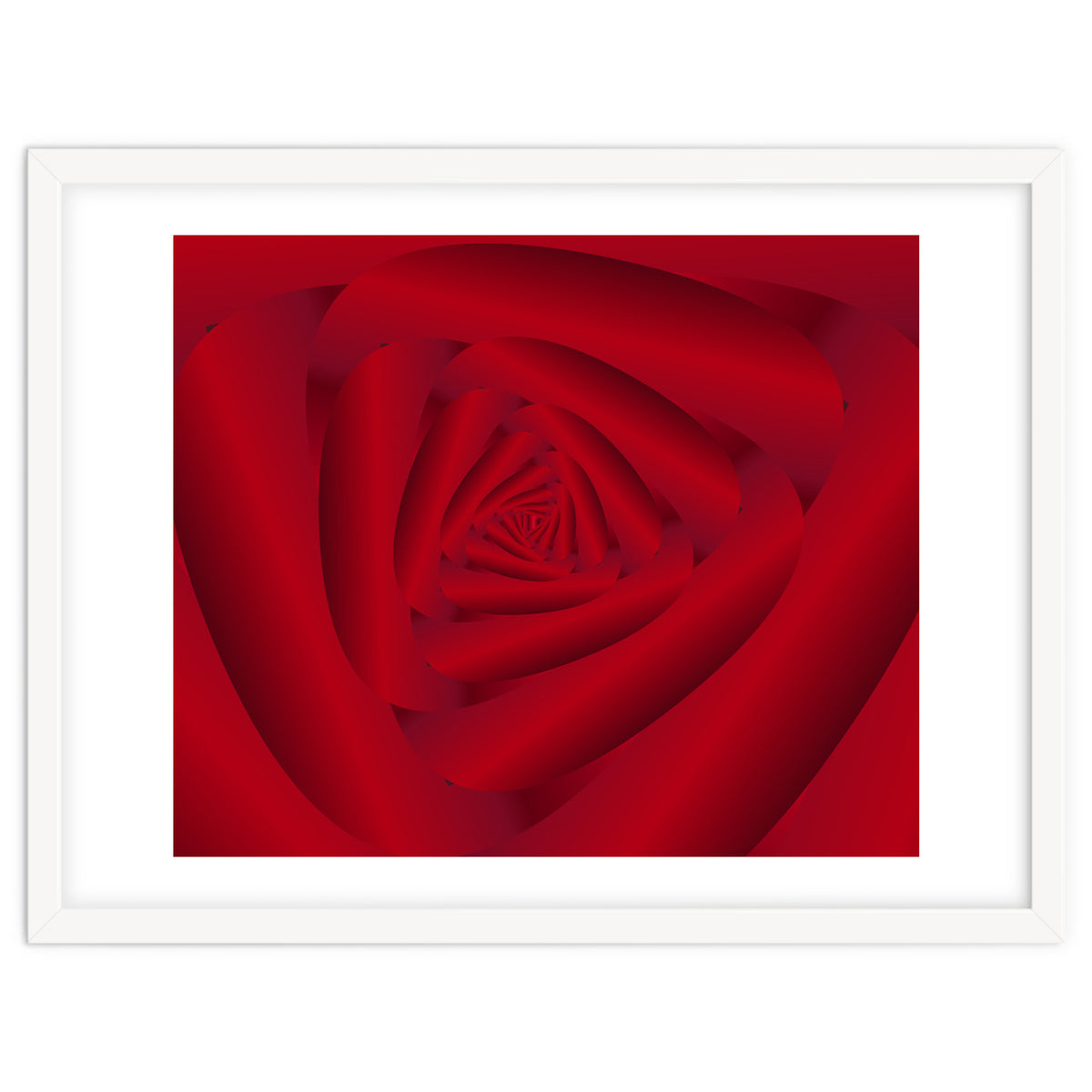 Rose Flower Swirl Art