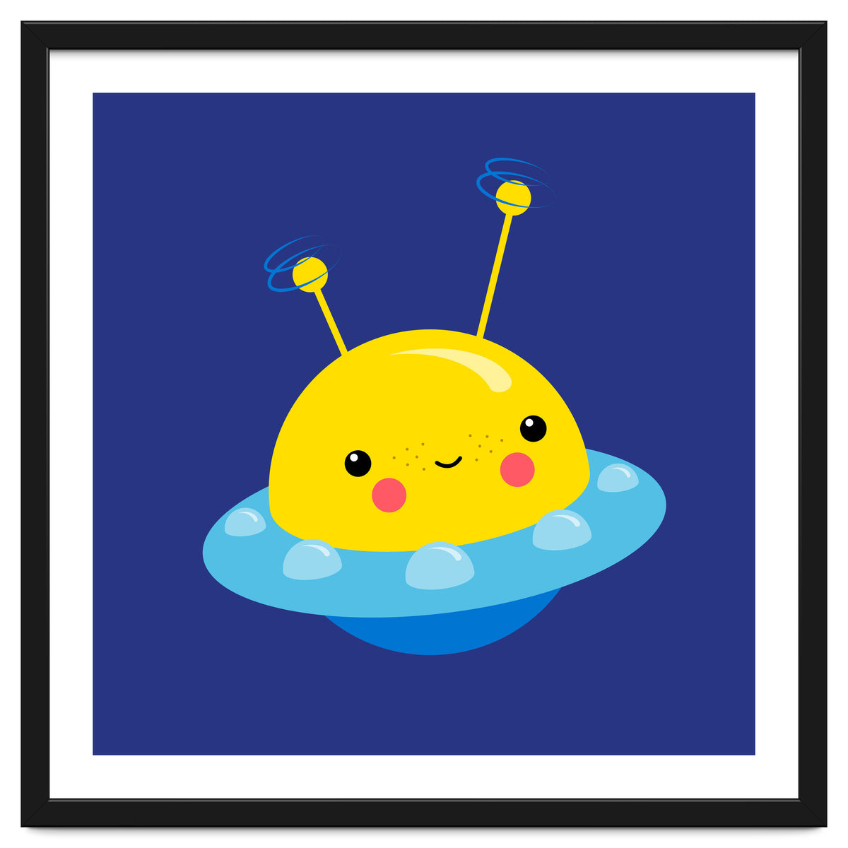 Nursery Picture Kawaii UFO