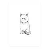 Kitty with a Fish Cracker (Print Only) thumbnail