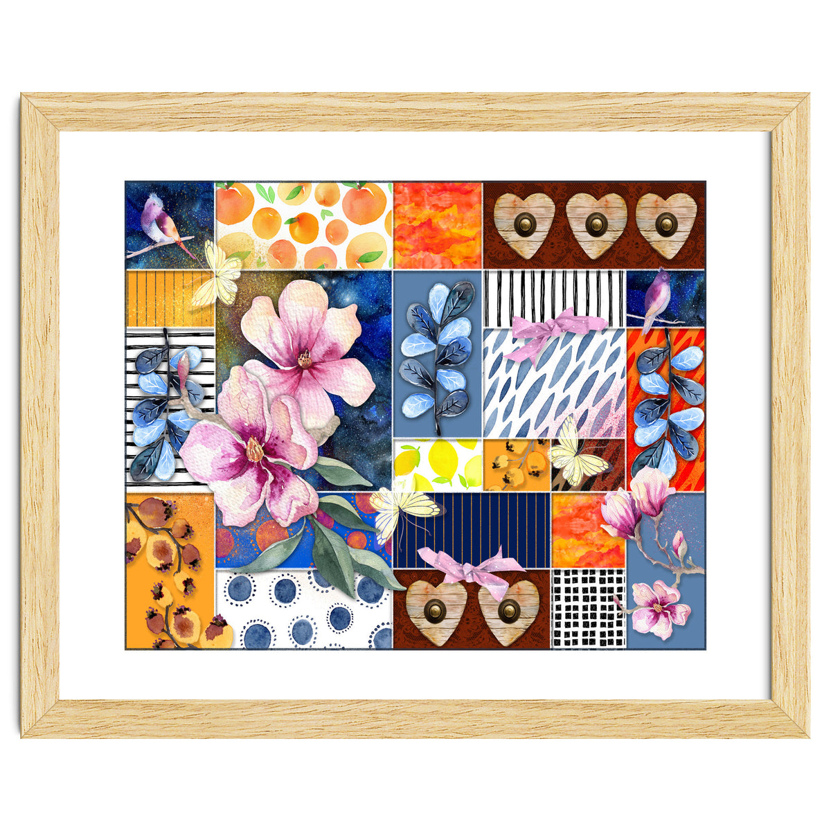 Romantic Floral Collage