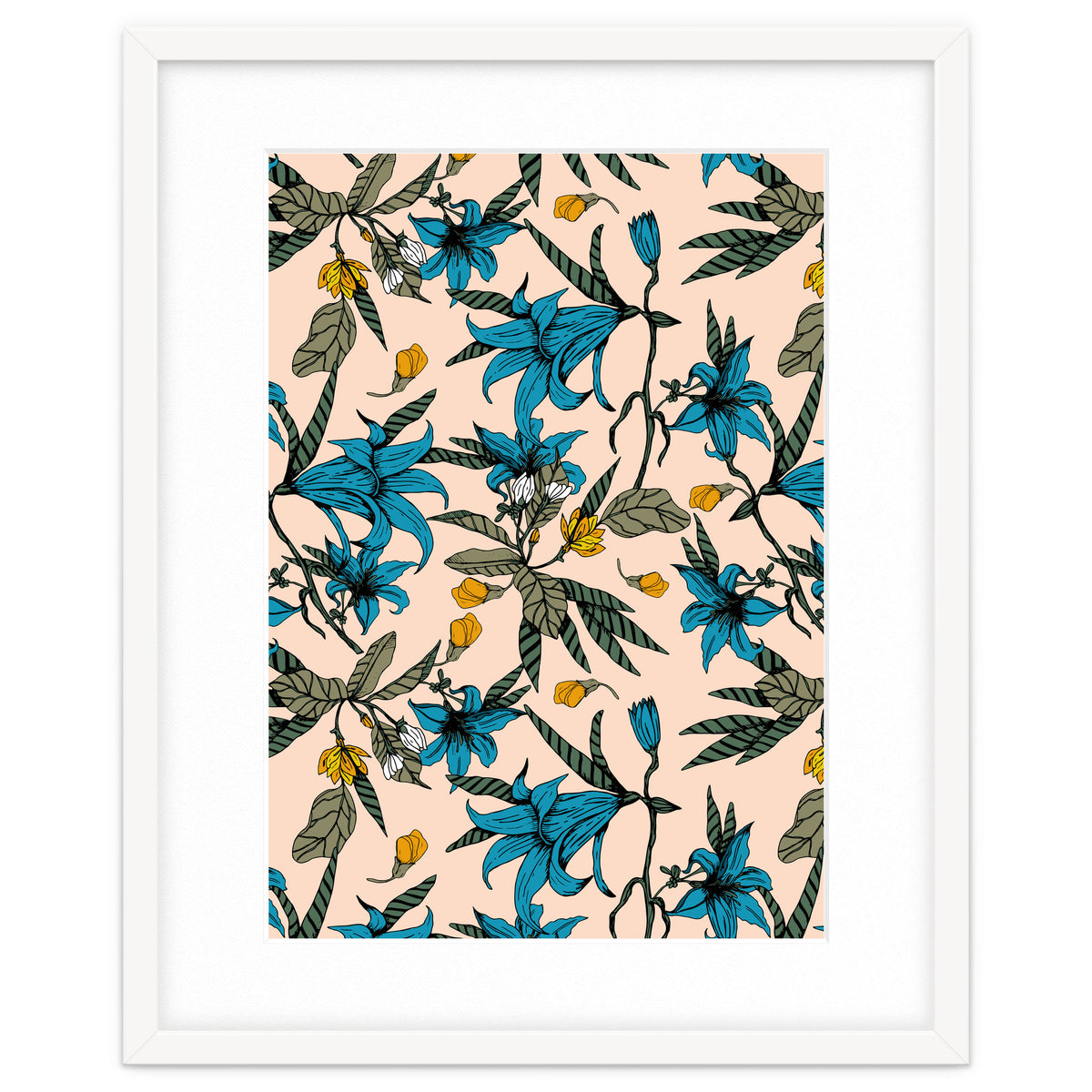 Blooming blossoms bluish I