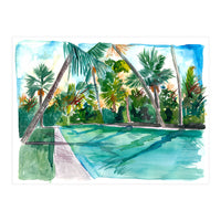 The Cool Quiet Key West Florida Pool (Print Only)