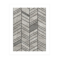 Concrete Chevron Pattern (Print Only)