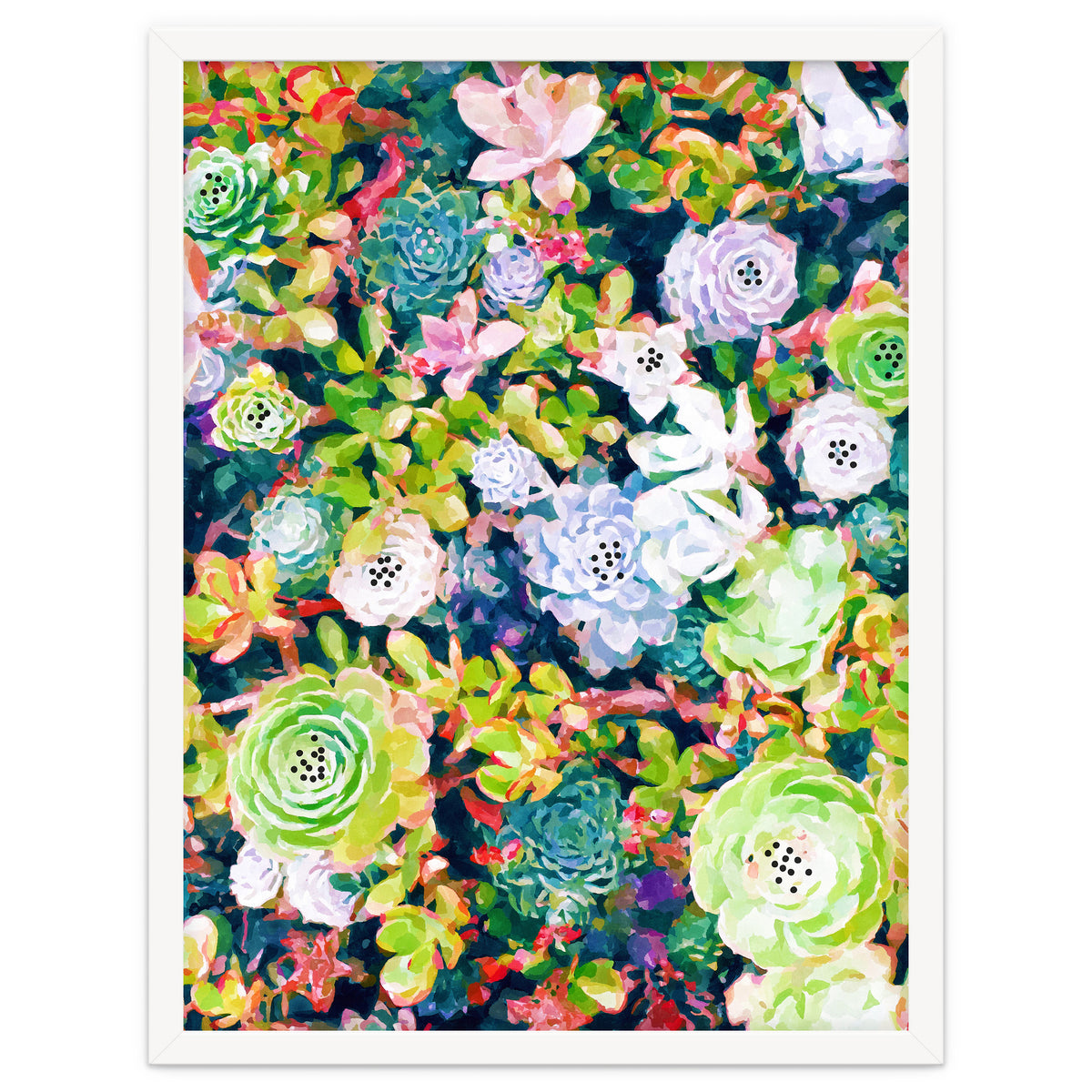 Watercolor Succulents