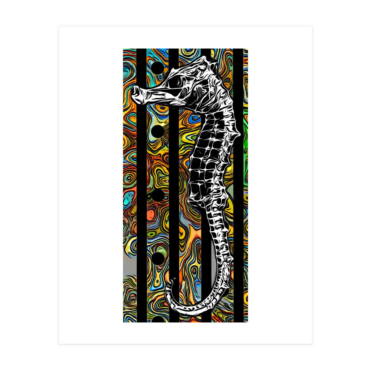 Abstract SeaHorse (Print Only)