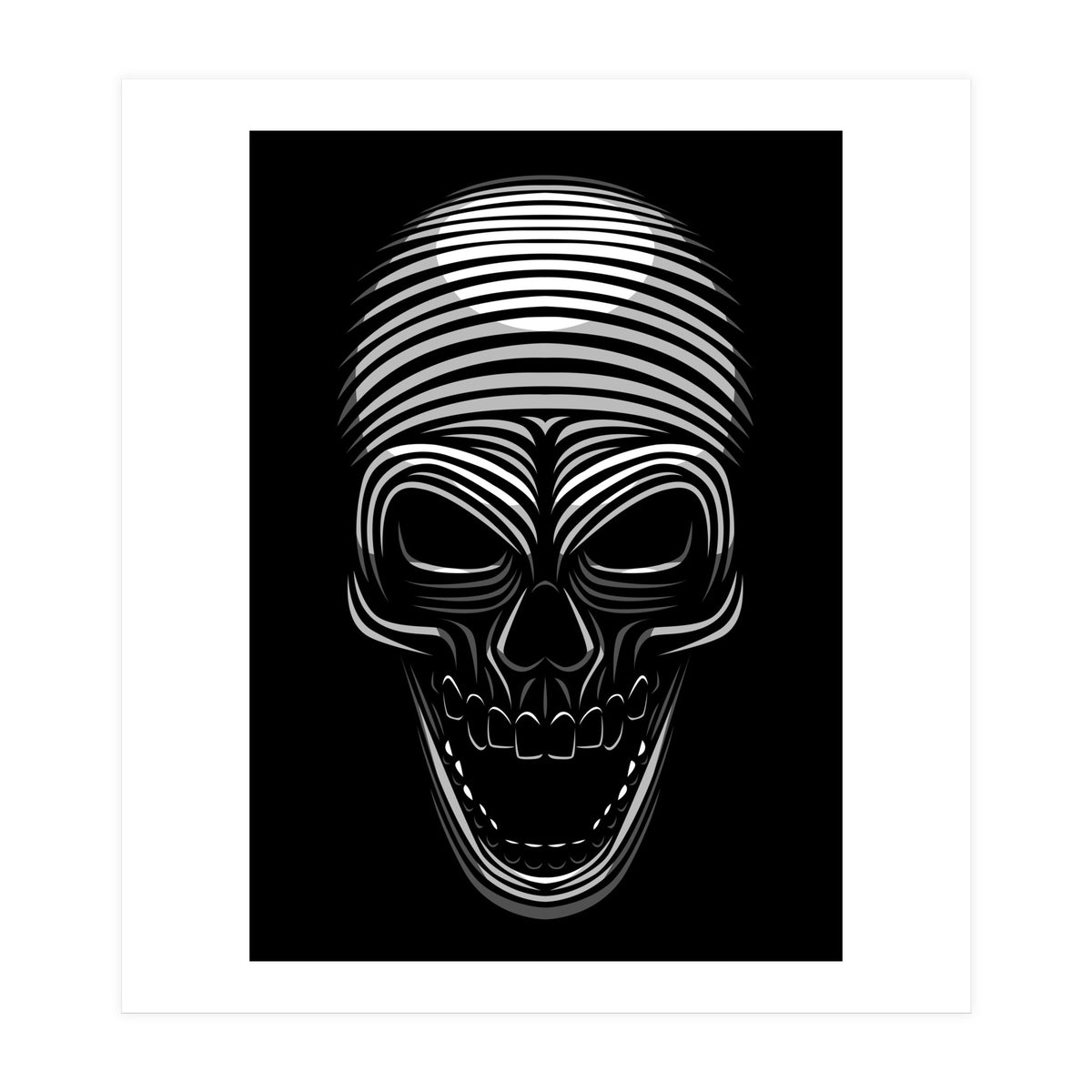 Lines Skull (Print Only)