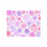 Abstract fireworks pattern in magenta and purple (Print Only) thumbnail
