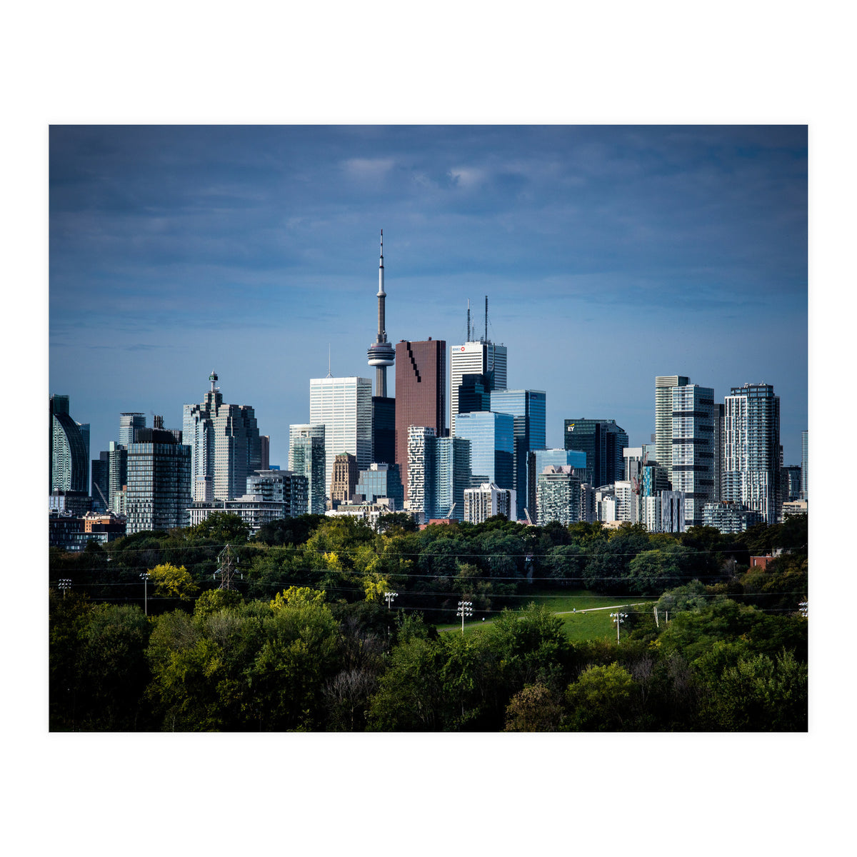 Toronto Skyline From Riverdale Park No 5 Color Version (Print Only)