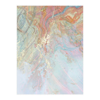 Marble Luxe, Abstract Nature Bohemian Texture, Blush Gold Scandanavian Pastel Neutral (Print Only)