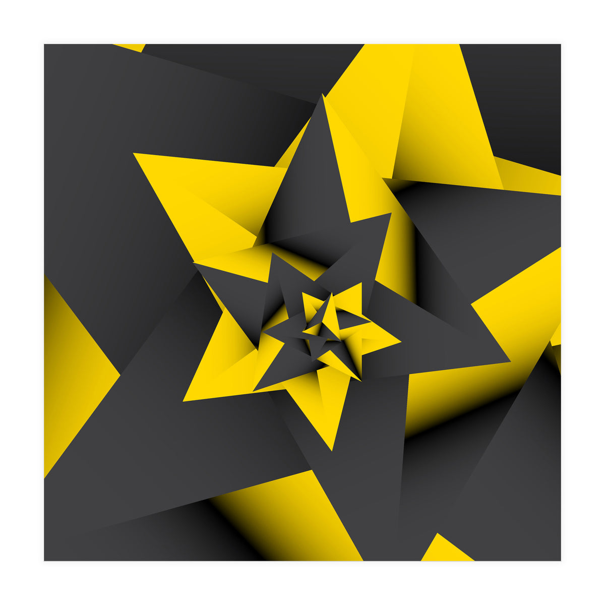 Yellow Abstract (Print Only)