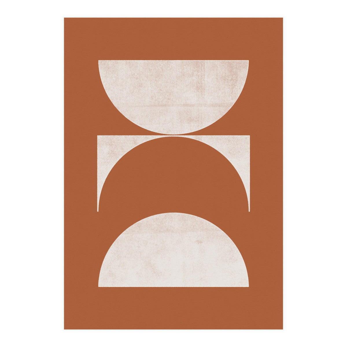 Mid-Century Modern No.21 - Woodblock Print (Print Only)