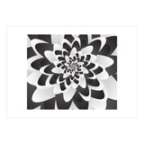 Mono Chrome Flower Spiral   (Print Only) thumbnail