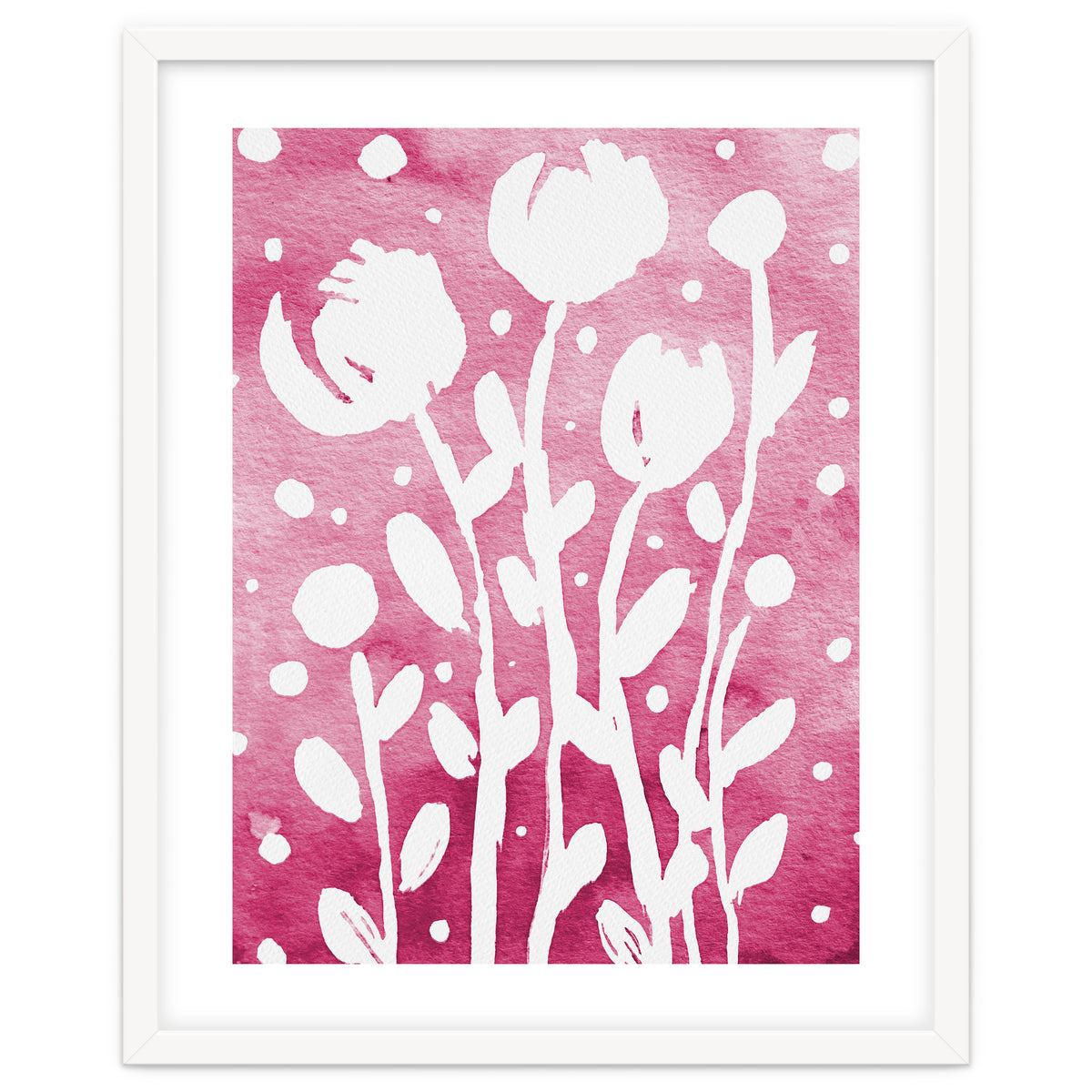 Abstract Flowers Pink