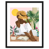 Summer Reading | Modern Bohemian Black Woman Travel | Beachy Vacation Book Reader thumbnail