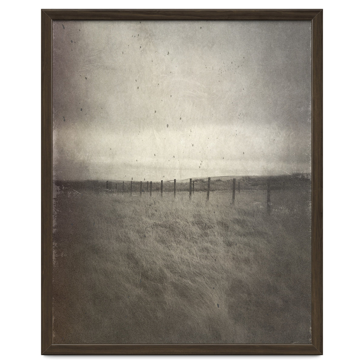 Bleak winter landscape of Saddleworth Moor