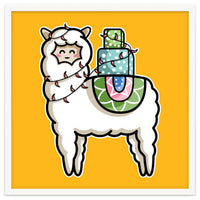 Kawaii Cute Gift Carrying Llama