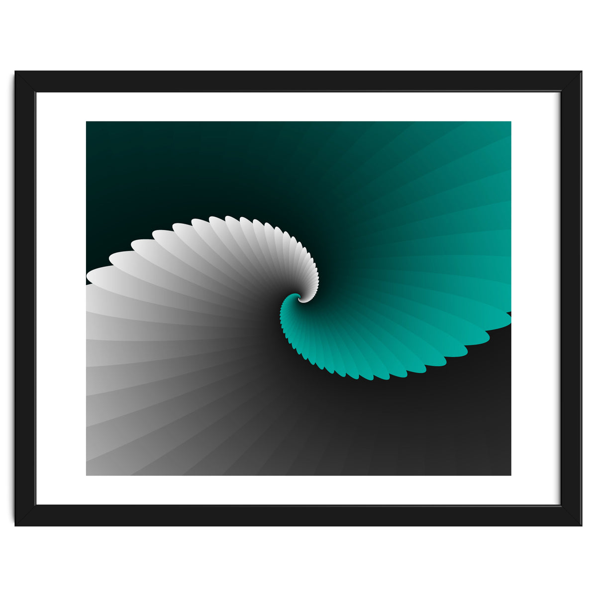 Turquoise Spiral Wings