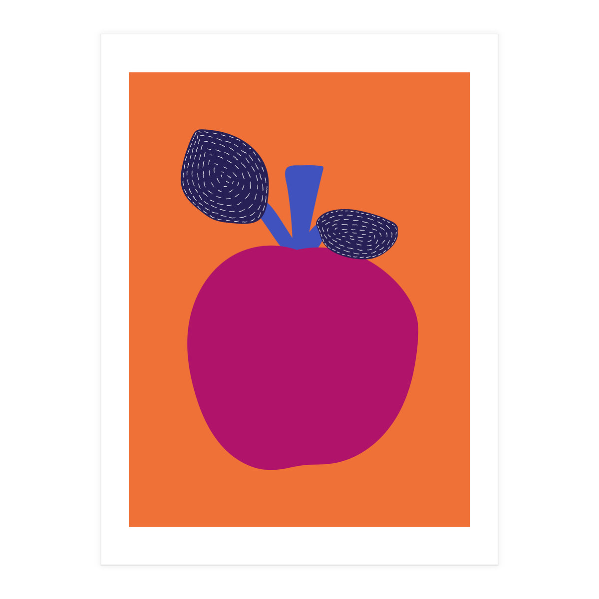 Fuchsia Apple Art (Print Only)