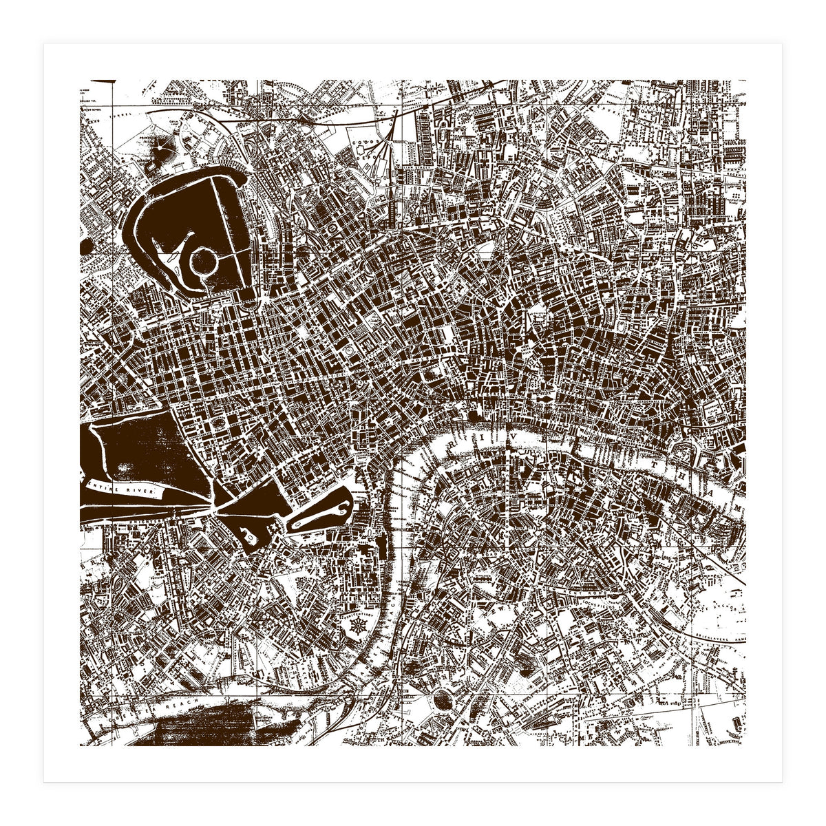 Old Town Map  (Print Only)