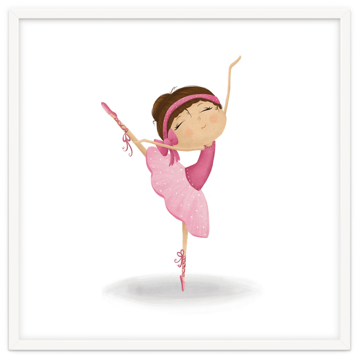 Adorable Ballerina Nursery Print
