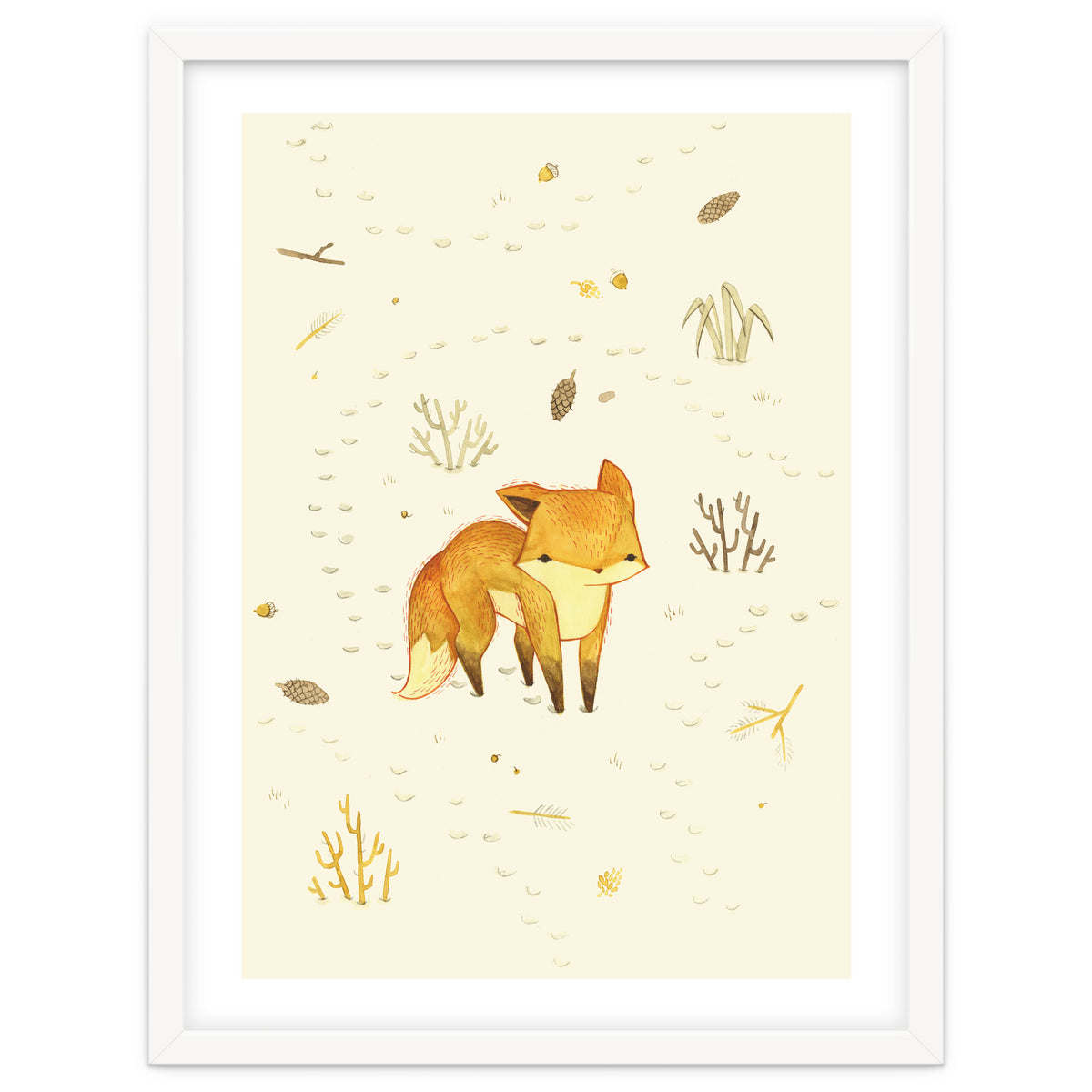 Lonely Winter Fox