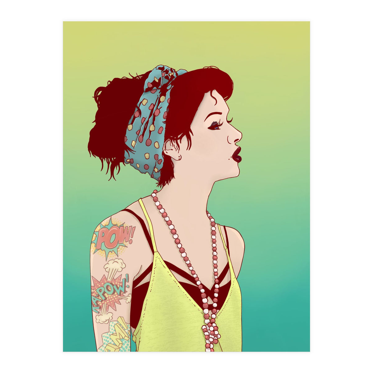 Pop Art Lady (Print Only)