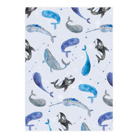 Whales Repeat Pattern (Print Only)