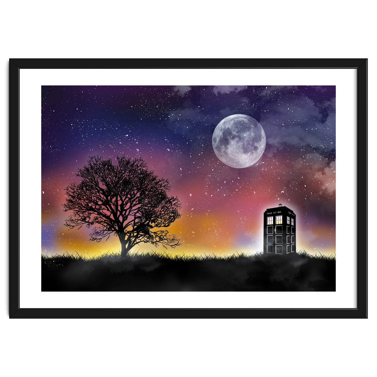 Dr Who landscape movie poster