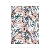 Exotic flowering and pattern geometric (Print Only)