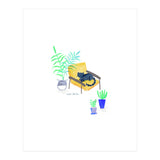 Cat On Scandi Chair (Print Only) thumbnail