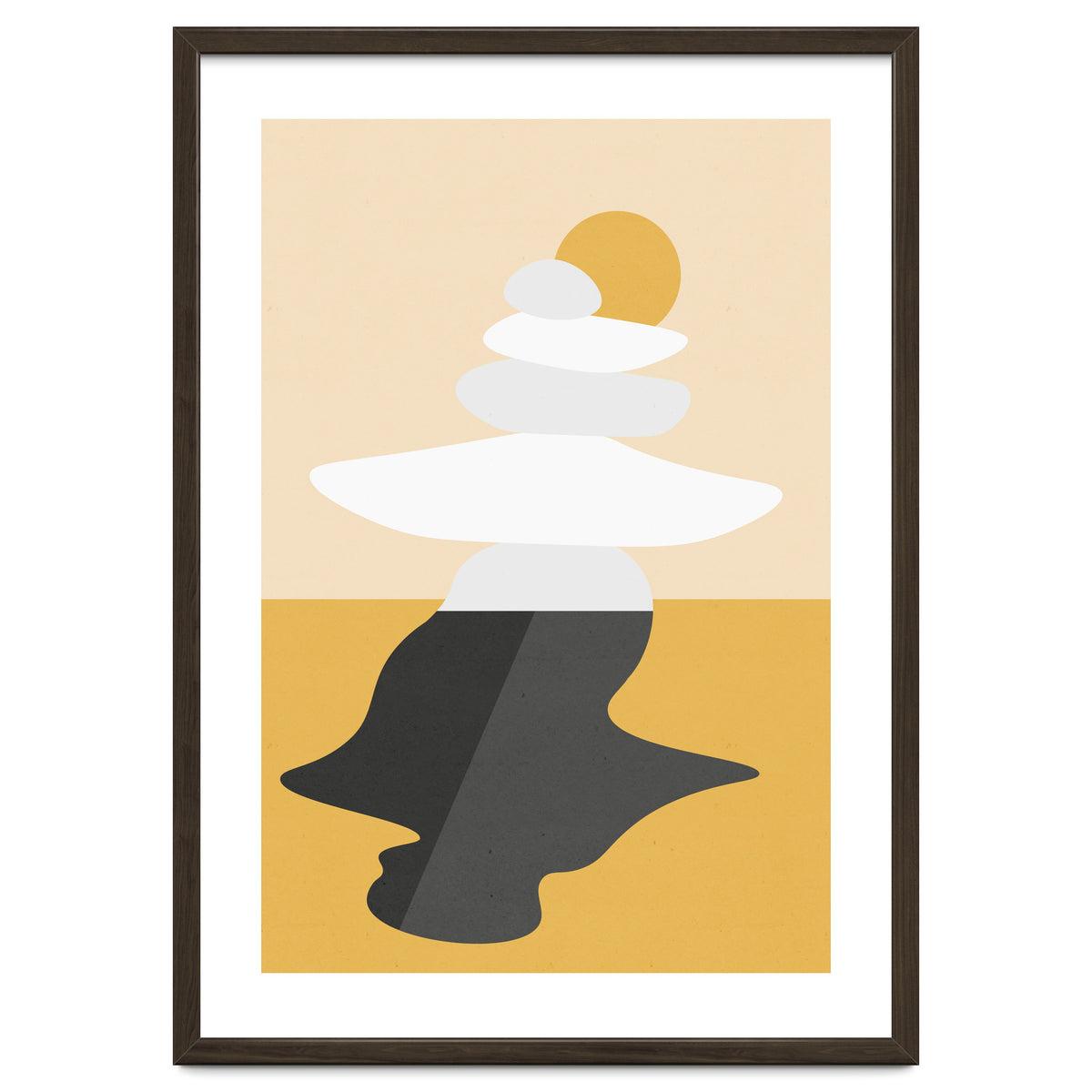 Abstract Cairn - Golden Desert