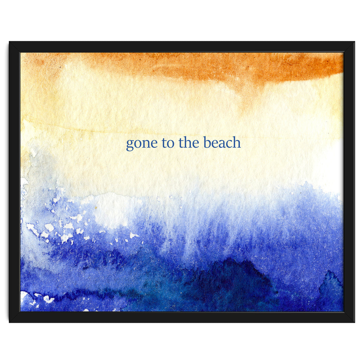 Gone to the beach || watercolor