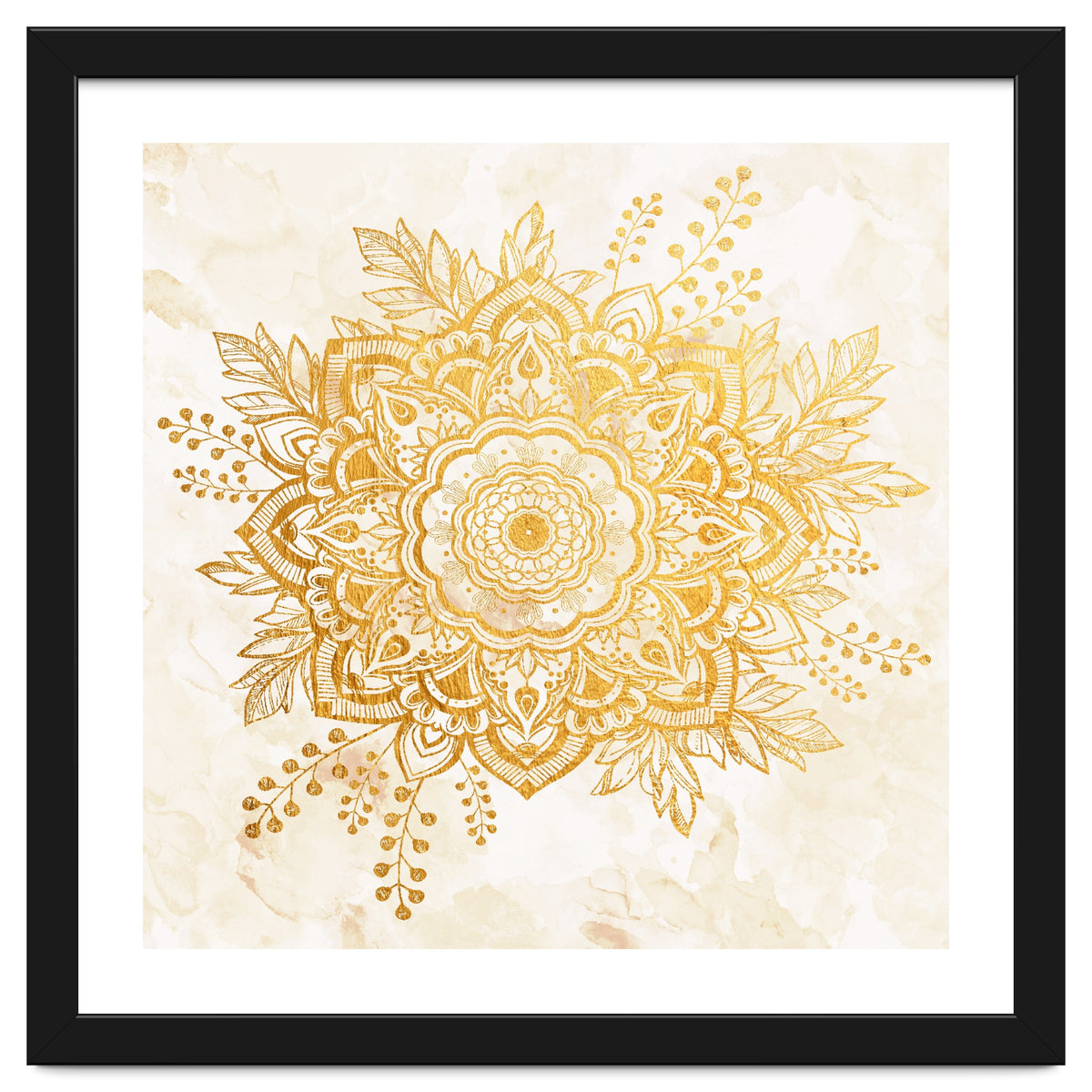 Queen Starring of Mandala-Gold Sunflower II