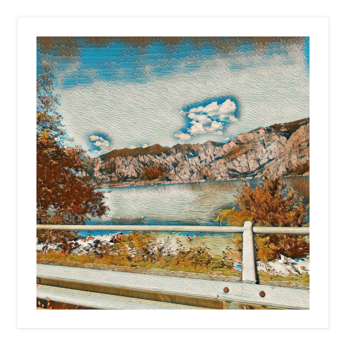 Sunny Garda Lake, italy. (Print Only)