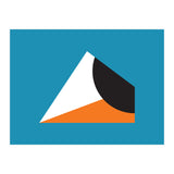 Geometric Shapes No. 16 - blue & orange (Print Only) thumbnail