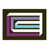 Geometric Shapes No. 35 -  brown, blue & lilac (Print Only) thumbnail