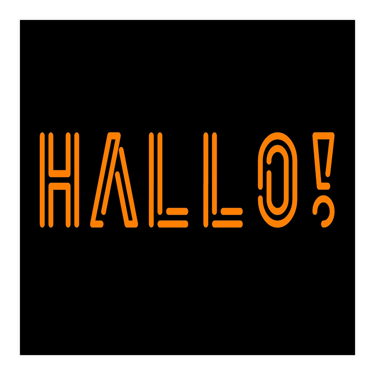 Hallo! German greetings (Print Only)