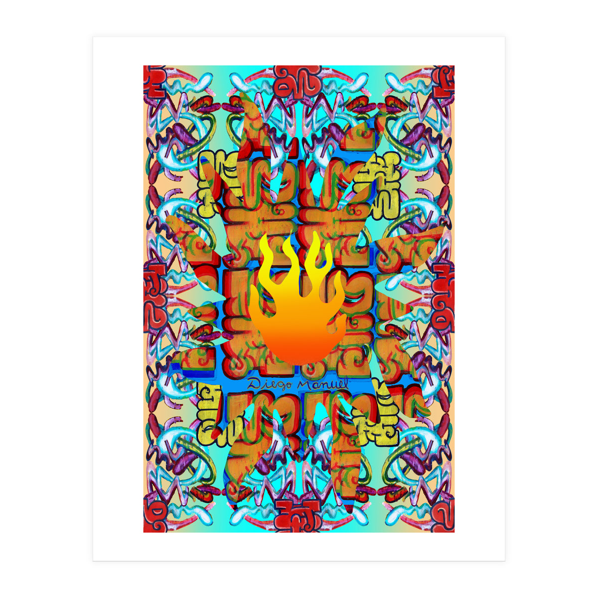 Fuego Y Graffiti 37 (Print Only)