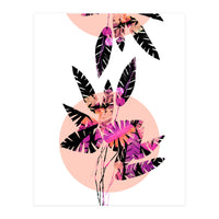 Pink Plants on Coral (Print Only)